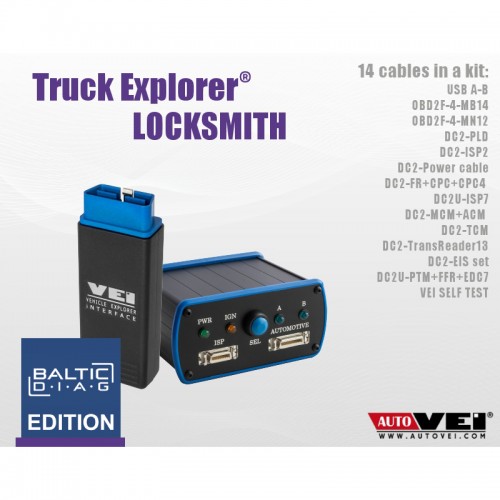 TRUCK EXPLORER LOCKSMITH KIT | AUTOVEI | BALTICDIAG EDITION