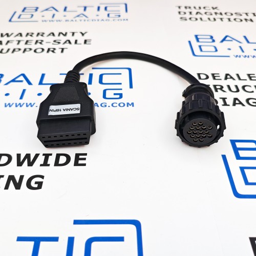 Cable adaptador de diagnóstico de 16 PIN para camiones Scania/DAF