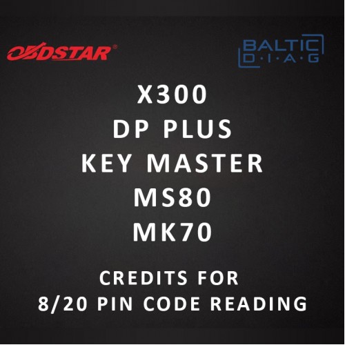 OBDSTAR 24 Credits For 8/20 Digits PIN Code Reading | X300 DP PLUS / Key Master / MS80 / MK70