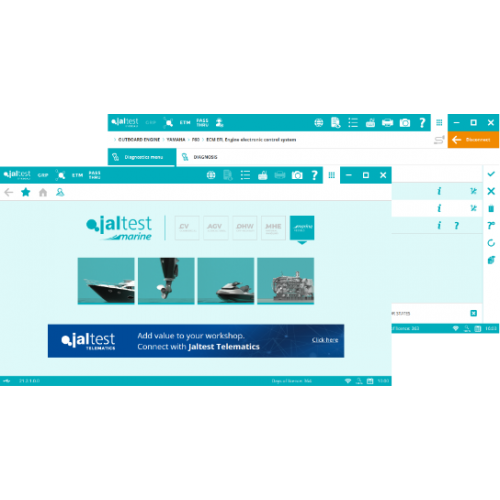 Kit de diagnóstico para motores fueraborda marinos | JALTEST | Software de diagnóstico marino