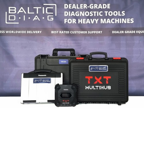 TEXA Truck and Trailer Diagnostic Tool | TXT MULTIHUB | BALTICDIAG LAPTOP