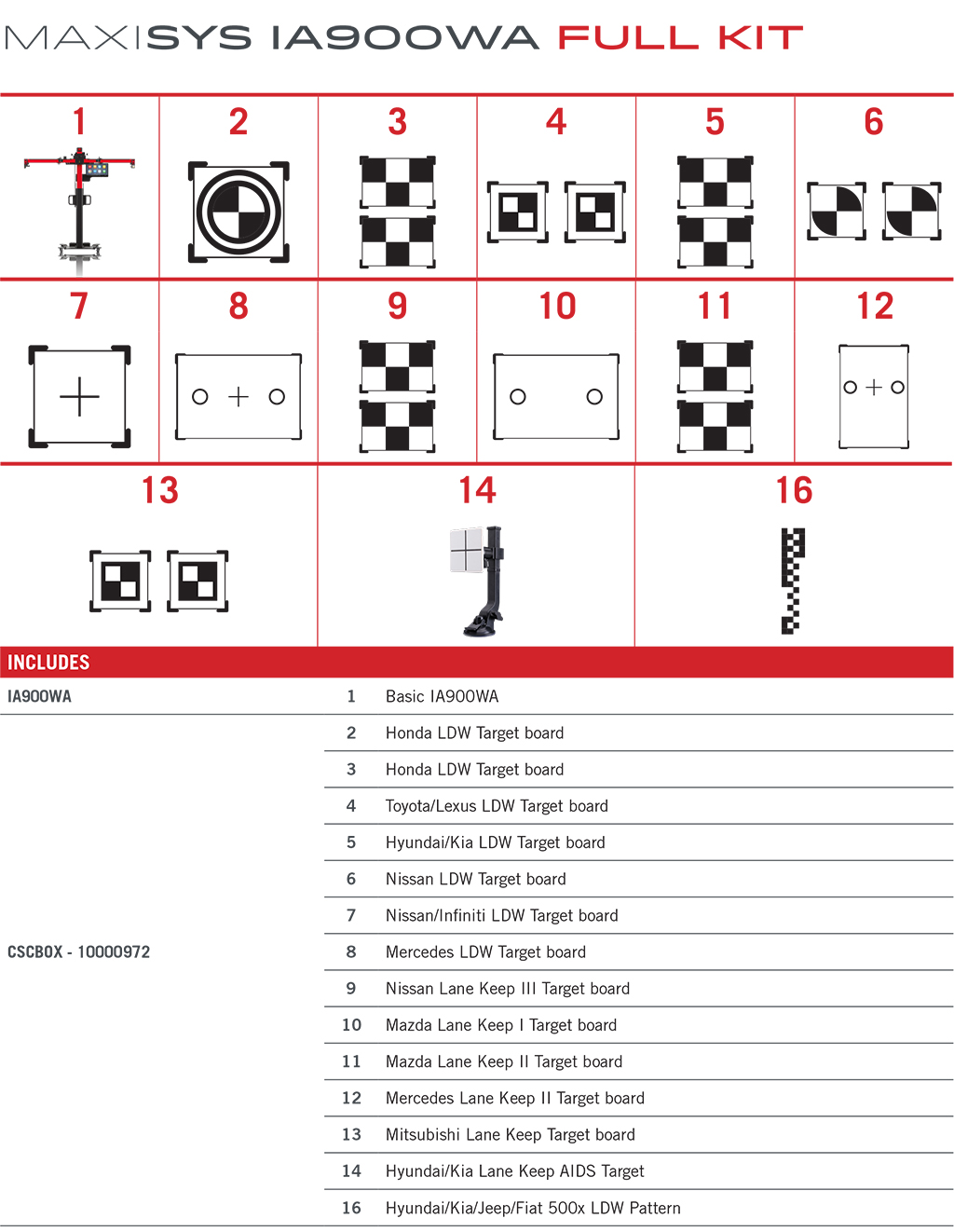 Autel MaxiSYS ADAS IA900WA ADAS Calibration System BASIC KIT